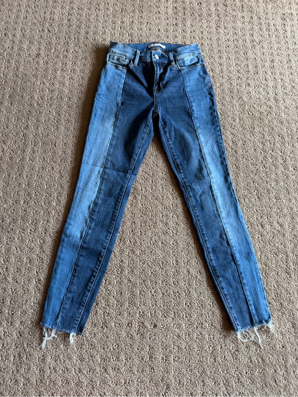 Pacsun Two-Tone Blue Skinny Jeans